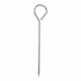 Estaca de tienda de aluminio de 19 cm con ojo
