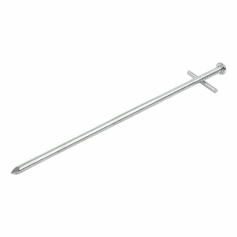 Pasador de roca de 23 cm de metal con pasador transversal soldado