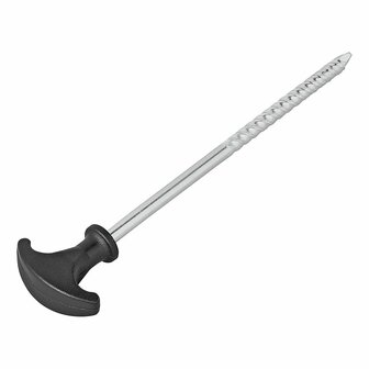 Piqueta de tienda 20,5 cm de acero galvanizado con rosca x10 unidades