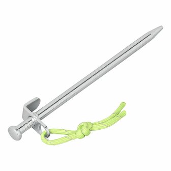 Piqueta de roca 20 cm acero galvanizado con gancho en L Heavy Duty x10 unidades
