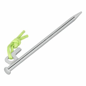 Piqueta de roca 20 cm acero galvanizado con gancho en forma de P Heavy Duty x10 unidades