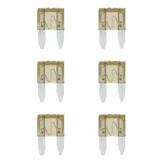 Fusibles de cuchilla mini 7 5 A marron 6 piezas