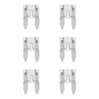 Fusibles de cuchilla mini 25A neutro 6 piezas