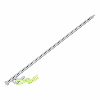 Piqueta para roca de 40 cm de acero galvanizado con gancho en P Heavy Duty x10 unidades