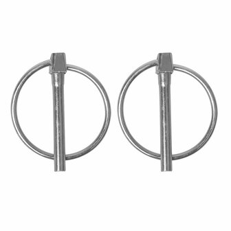 Pasador de chaveta de 4 5 mm con anilla  2 piezas