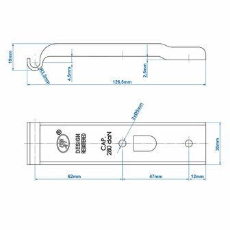 Contraparte para cerradura de tension SPP Z-02