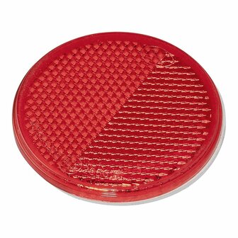 Reflector rojo 60mm autoadhesivo 2 piezas