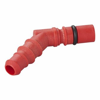Conector de manguera con junta torica para mangueras de 10 12 mm rojo