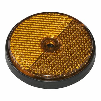 Reflector naranja 60mm montaje atornillado 2 piezas