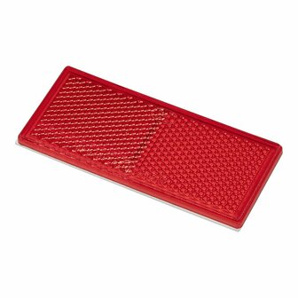 Reflector rojo 82x36mm autoadhesivo 2 piezas