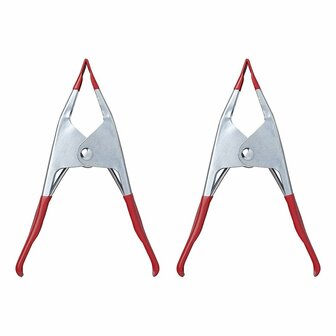 Abrazaderas metalicas - juego de 2 piezas