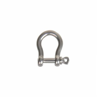 Grillete de arpa corto de 5 mm  acero inoxidable A4 AISI 316  1.000 daN