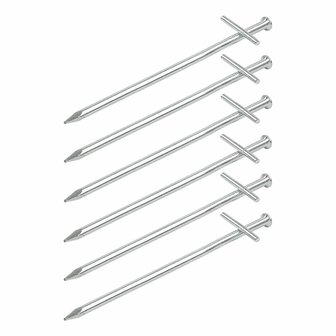 Pasador de roca de 17 cm de metal con pasador transversal soldado  6 piezas en bolsa de plastico