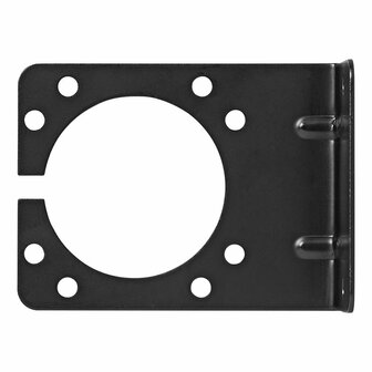 Portalamparas metalico en angulo de 9 25 x 7 cm