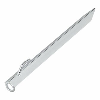Clavija de correa para tormentas de 38 cm de acero galvanizado con gancho y ojo