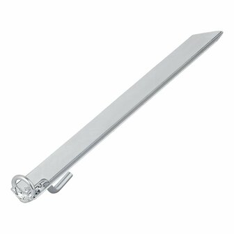 Clavija de correa para tormentas de 38 cm de acero galvanizado con gancho y ojo