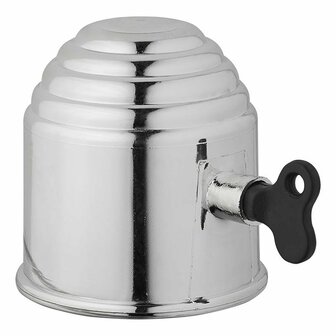 Tapa de barra de remolque cromada con cerradura