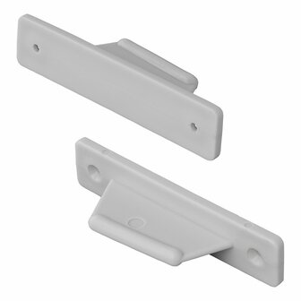 Tope de puerta gris para caravana camper