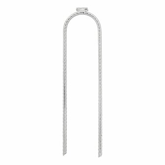 Anclaje al suelo de 30 cm en perfil U de acero galvanizado