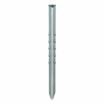 Estaca de tienda de 40 cm de metal acanalado