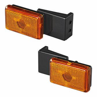 Luz de posicion lateral naranja 110x45x51mm