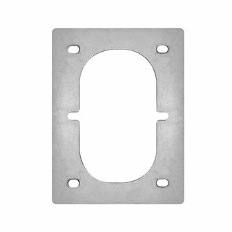 Placa de montaje para anilla de amarre doble