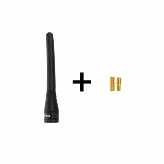 Antena de coche de 10 cm con adaptadores M5 y M6.