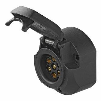 Regleta de enchufes de PVC de 7+1 polos