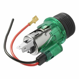 Caja de empotrar para encendedor de cigarrillos con iluminacion 12V 24V