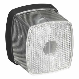 Lampara de galibo blanca 66x62mm con reflector