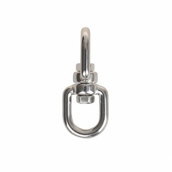 Cerradura giratoria de 6 mm  acero inoxidable A4 AISI 316  ojo ojo  1.350 daN