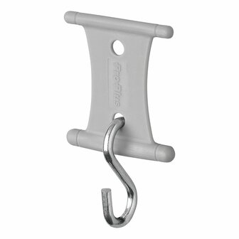 Percha con gancho en forma de S para riel de tienda de campana de 5 6 mm y 7 8 mm - juego de 6 piezas