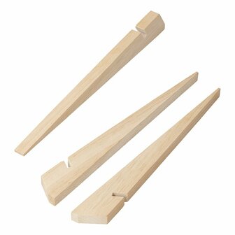 Estaca de tienda de 30 cm de madera  4 piezas en bolsa de plastico