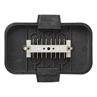 Caja de conexion de cables de plastico  conexiones de 8x4 pines en direccion longitudinal