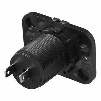 Toma de corriente empotrada para encendedor de cigarrillos 12V 24V con tapa de sellado