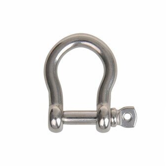 Cierre de arpa corto de 8 mm  acero inoxidable A4 AISI 316  3.500 daN