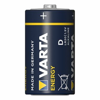 Pilas alcalinas Varta Energy D 2 unidades