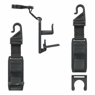 Percha para reposacabezas de alta resistencia - juego de 2 piezas