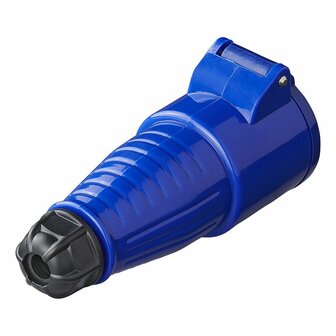 Clavija de contraste CEE 16A carcasa fija azul