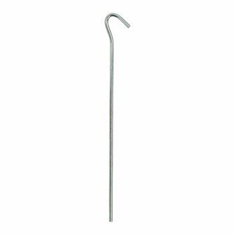 Estaca de tienda de metal de 22 cm con ojo abierto  10 piezas en bolsa de plastico