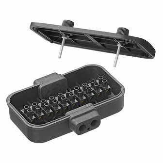 Caja de conexion de cables de plastico de 10 pines