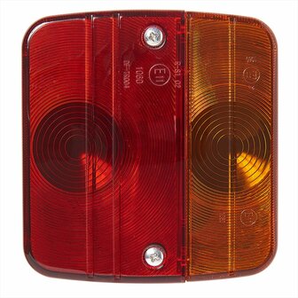 Luz trasera 4 funciones 98x104mm incl. bombillas