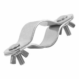 Abrazadera soporte techo doble 25-28mm 2 piezas