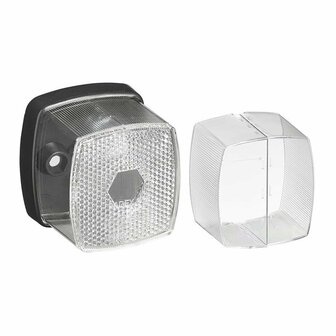 Lampara de galibo blanca 66x62mm con reflector