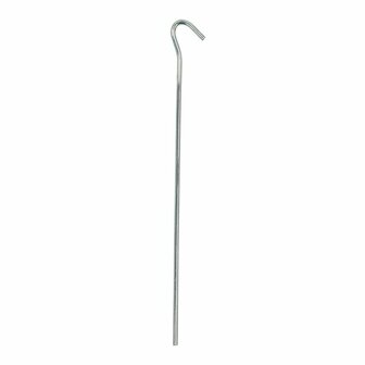 Estaca de tienda de metal de 25 cm con ojo abierto  10 piezas en bolsa de plastico