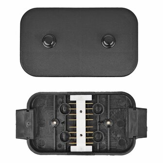 Caja de conexion de cables de plastico de 8 x 4 pines con conexiones cruzadas