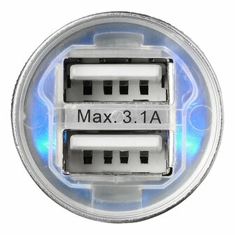 Cargador USB bidireccional tipo A 12 V 24 V 3100 mA