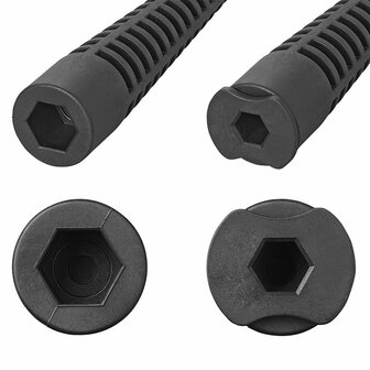 Adaptador de extension 240 mm 19 mm + adaptador de 13 mm