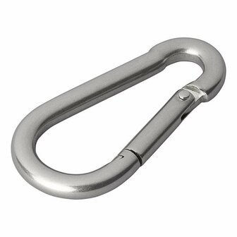 Mosqueton de acero inoxidable 8x80mm 2 piezas