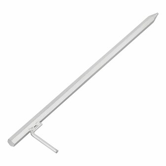 Piqueta de tierra de 50 cm de acero galvanizado con gancho en L